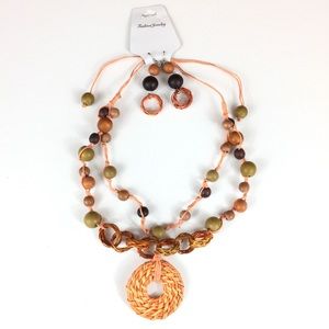 Fashion Jewelry 10”-22” Beaded Necklace W Earnings